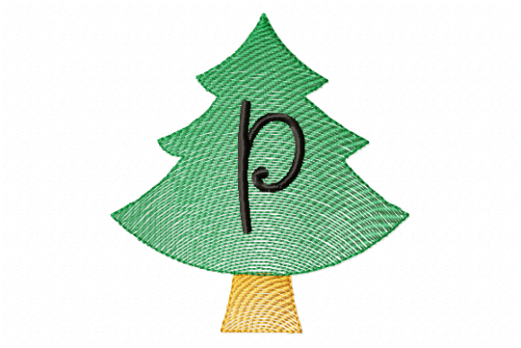 Christmas Tree Letter P Embroidery Review