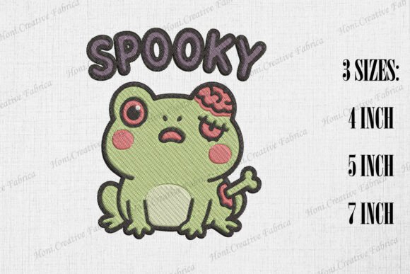 Cute Zombie Frog Spooky Halloween