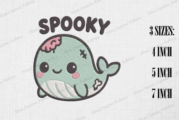 Cute Zombie Whale Spooky Halloween Review