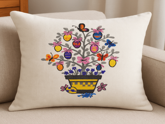 Easter Egg Tree Embroidery Design Review