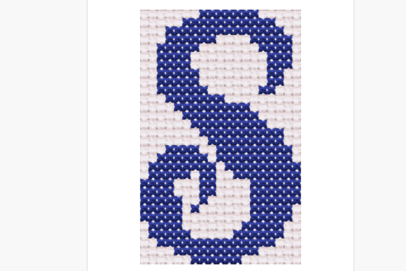 Handwritten Letter S Cross Stitch Pattern Review