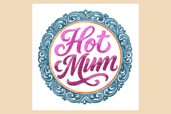 Hot Mum Lettering Vintage Border Review