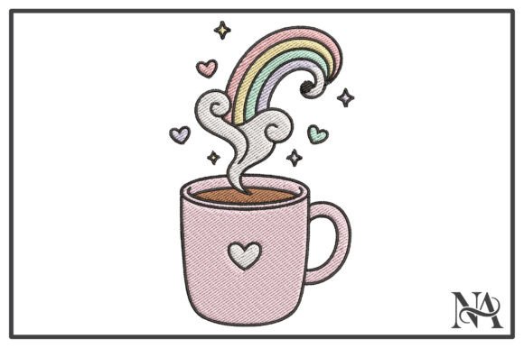Magical Rainbow Coffee Mug Embroidery Review
