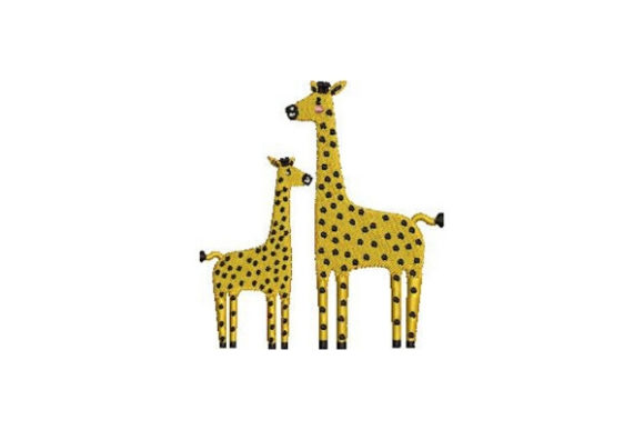Mom and Baby Giraffes Embroidery Review