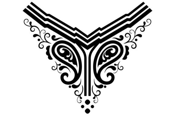 Review: Decorative V-Neck Embroidery Pattern SVG