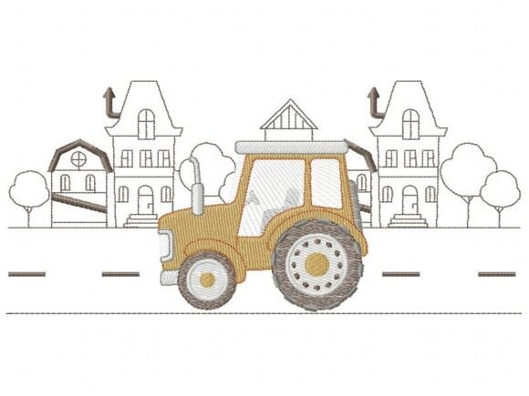 Tractor Embroidery Design Review for Small Business Merch